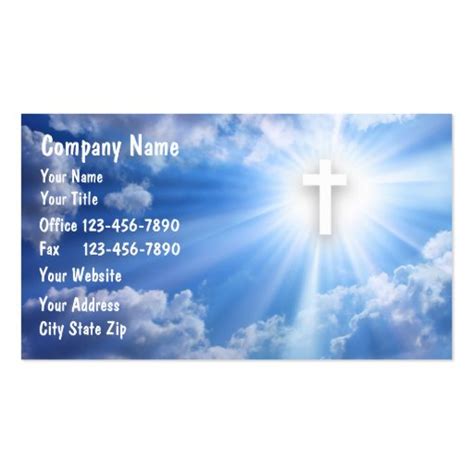 Religious Business Card Templates | BizCardStudio