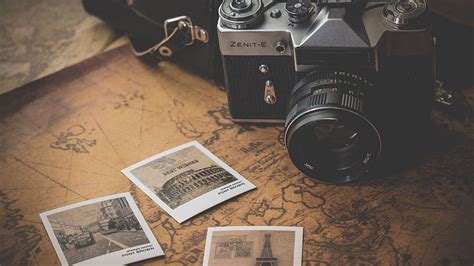 Vintage, retro, camera, map HD wallpaper | Pxfuel