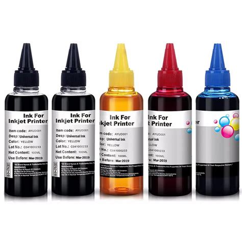 Aliexpress.com : Buy 500ML Universal Refill Ink kit for Epson Canon HP ...