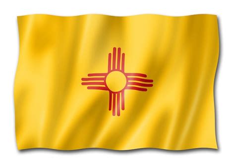 Premium Photo | New Mexico flag USA