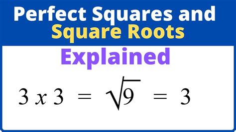 Examples Of Perfect Square Roots