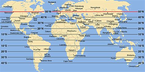 50 Breitengrad Weltkarte - Deutschlandkarte 2023