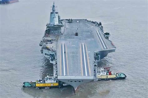 New Chinese aircraft carrier Fujian shown almost ready for sea trials - Air Data News