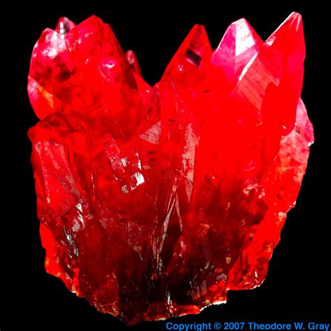 Rhodochrosite, a sample of the element Manganese in the Periodic Table