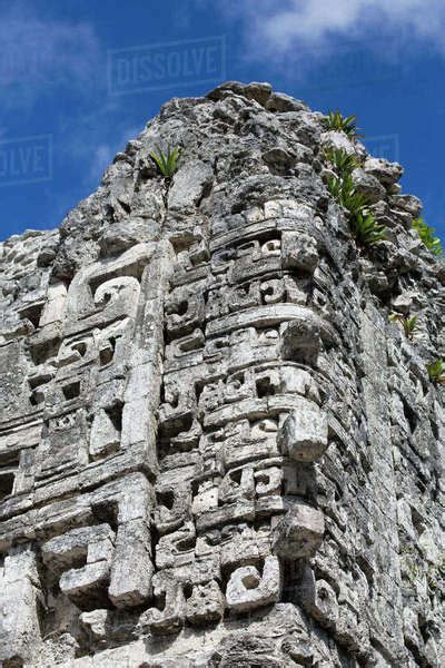 Rain God Chac Masks, Structure XX, Mayan Ruins, Chicanna Archaeological ...