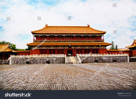 Chinese Castle Building Forbidden City China Stock Photo 346065065 ...