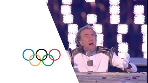 Monty Python Eric Idle performs "Always Look on the Bright Side of Life" at the London Olympics ...