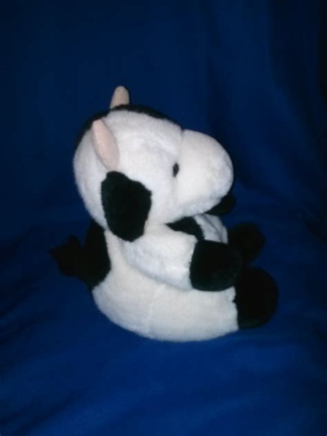 Stuffed Animal, Plush Toy, black and white moo moo cow by playful pals for Mervyn's