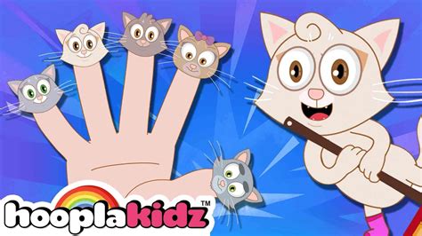 Fun Kids Songs + Cat Finger Family Song | HooplaKidz Nursery Rhymes - YouTube Music