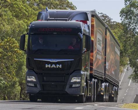 The all-new MAN TGX D38 range of semi-trailer and B-double ready prime ...