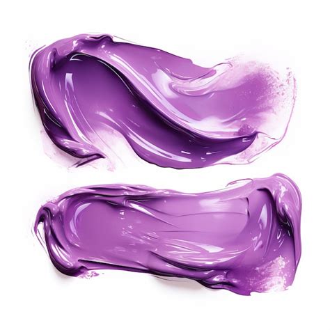 Premium Photo | Purple lipstick smear smudge on white background Cream ...
