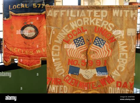 Beckley, West Virginia - United Mine Workers banners hanging at the ...