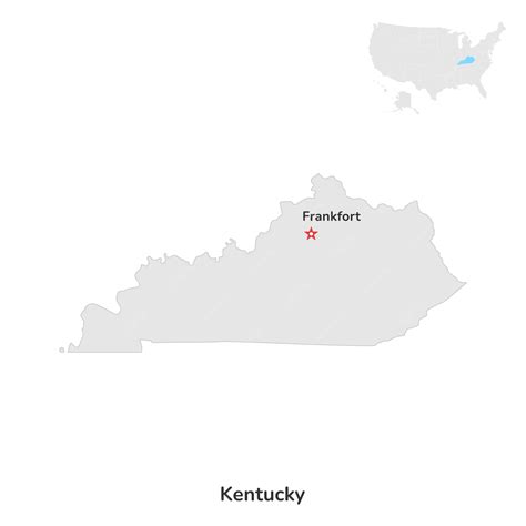 Premium Vector | US American State of Kentucky USA state of Kentucky ...