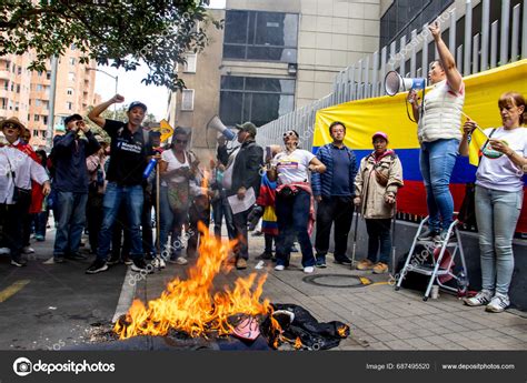 Bogota Colombia 14Th November 2023 Citizen Protest Front Ministry ...