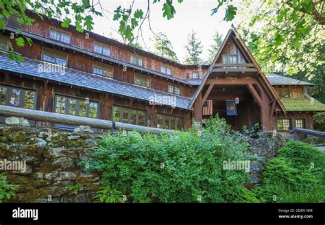 CAVE JUNCTION, OREGON, UNITED STATES - Sep 19, 2019: The historic lodge ...