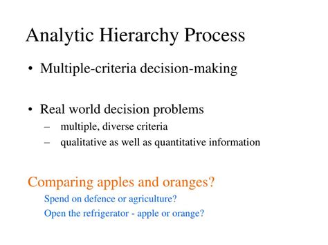 PPT - Analytic Hierarchy Process PowerPoint Presentation, free download - ID:165604