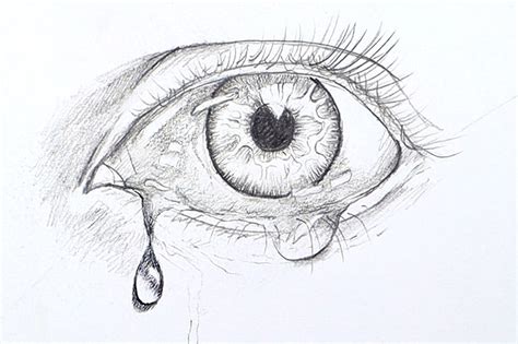 Realistic Drawings Of Eyes Crying