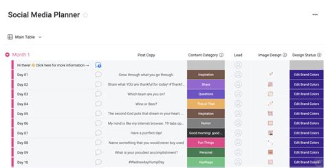 How to Create a Social Media Content Calendar Template