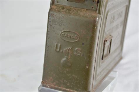 WW2 US Army .30 Cal M1 Ammunition Box - Sally Antiques