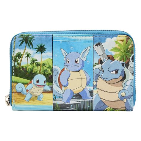 Loungefly Pokemon Squirtle Evolution Zip Around Wallet - Merchoid