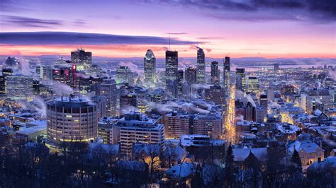 long exposure, Night, Photography, Architecture, Winter, Montreal, Cityscape, Sky Wallpapers HD ...