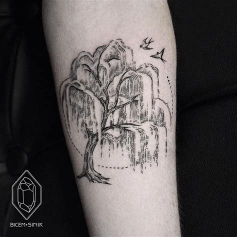 WIllow tree by Bicem Sinik | Tree tattoo arm, Tree tattoo meaning, Tree tattoo designs