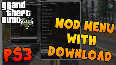 [PS3/1.23] GTA 5 Mod Menu + DOWNLOAD (HEIST MODS) - YouTube