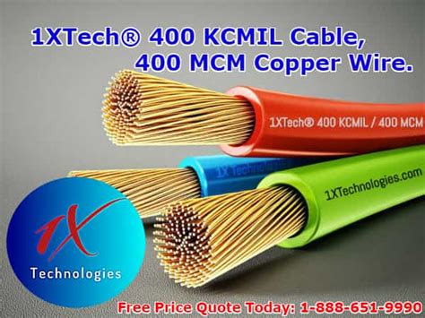 400 KCMIL Cable Price, 400 MCM Wire Pricing/Cost, kV, Specs+1XTech®