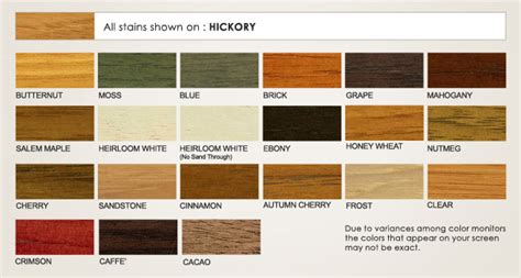 Hickory Stains - DeWils Custom Cabinetry