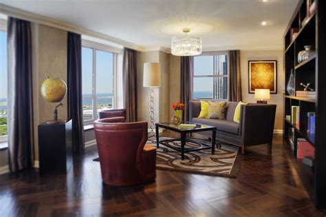 Hilton Chicago | Chicago hotel room, Chicago hotels, Dining room library