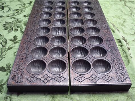 Pin by GeminiMonkey Workshop on Bao (mancala board game) | Solid walnut ...