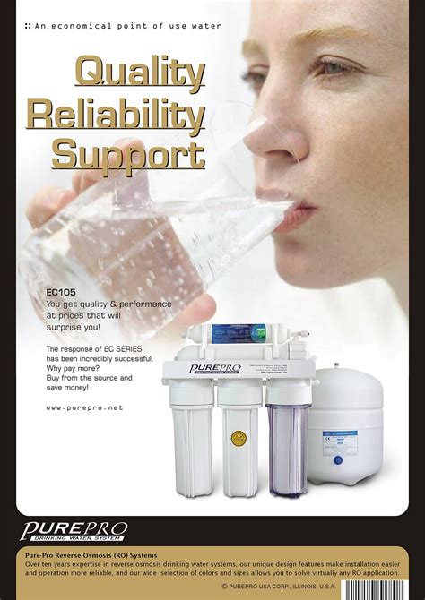 PurePro® EC105 Reverse Osmosis Water Filter System