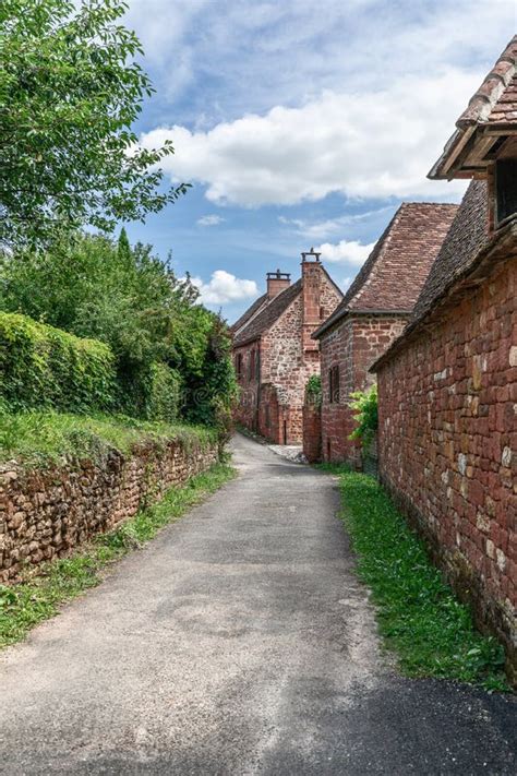 Street with Perfectly Preserved Medieval Residential Masonry Buildings ...