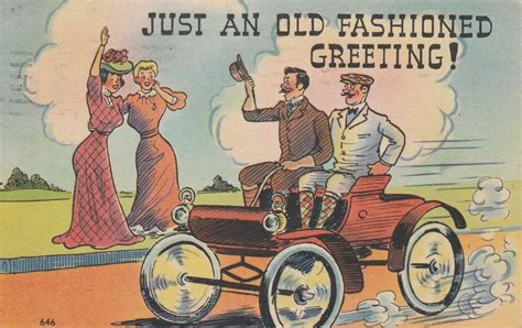 Just an Old Fashion Greeting | Topics - Cartoons & Comics - Cartoons, Postcard / HipPostcard