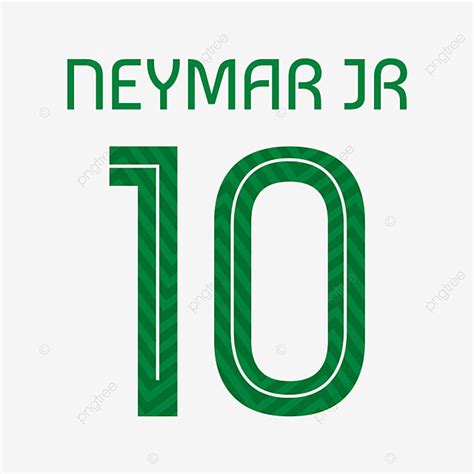 Neymar Jersey Clipart Transparent Background, Number 10 Neymar Jr ...