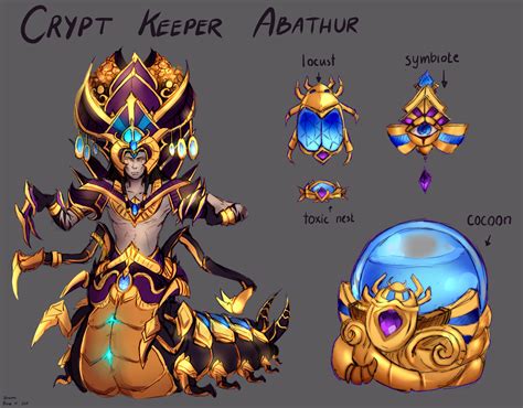 ArtStation - CRYPTKEEPER ABATHUR - fan concept skin (Heroes of the Storm)