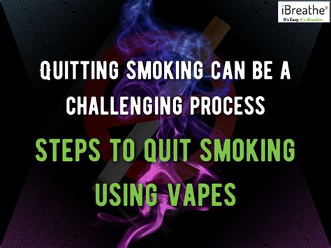 Quitting smoking can be a challenging process - Steps to quit smoking ...