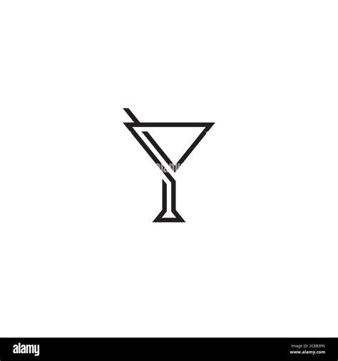 Cocktail Glass logo / icon design Stock Vector Image & Art - Alamy