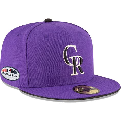 Men's Colorado Rockies New Era Purple 2018 Postseason Side Patch ...