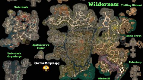 Wilderness Map Act 1 for Baldur's Gate 3 (BG3) - Game Maps