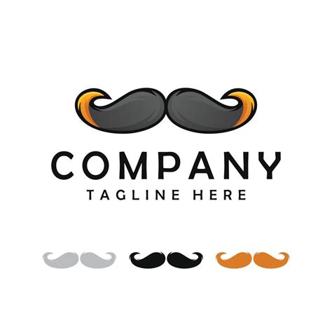 moustache logo design 8825798 Vector Art at Vecteezy