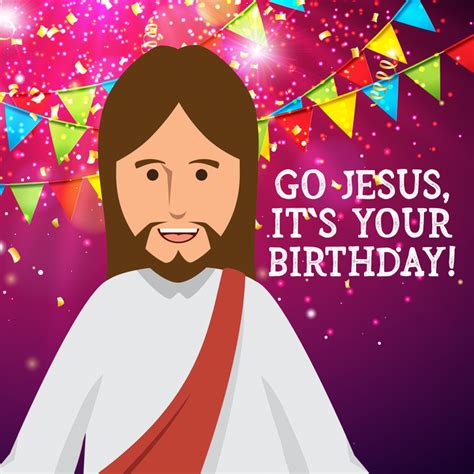 Go Jesus It's Your Birthday Christmas Card – Boomf