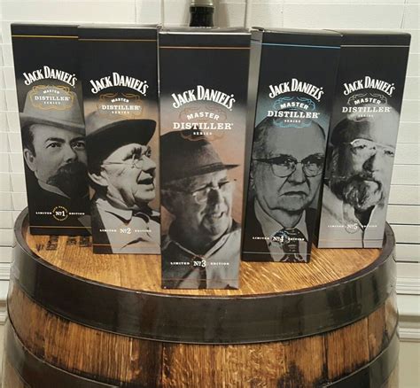 All 5 Master Distillers Bottles of Jack Daniel's Rare Whiskey, Whiskey ...