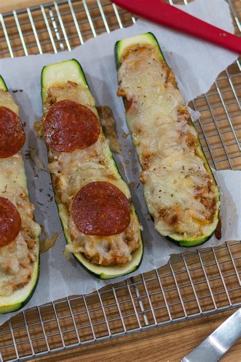 Low Carb Zucchini Pizza Boats Recipe - The Protein Chef