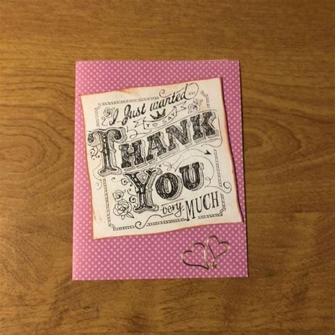 I just wanted to say thank you very much card Handmade Thank | Etsy | Handmade thank you cards ...