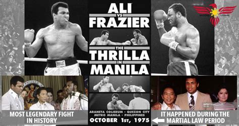 The 1975 Thrilla in Manila: Muhammad Ali vs Joe Frazier – Bagong Lipunan