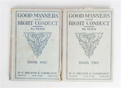 Good Manners And Right Conduct Book