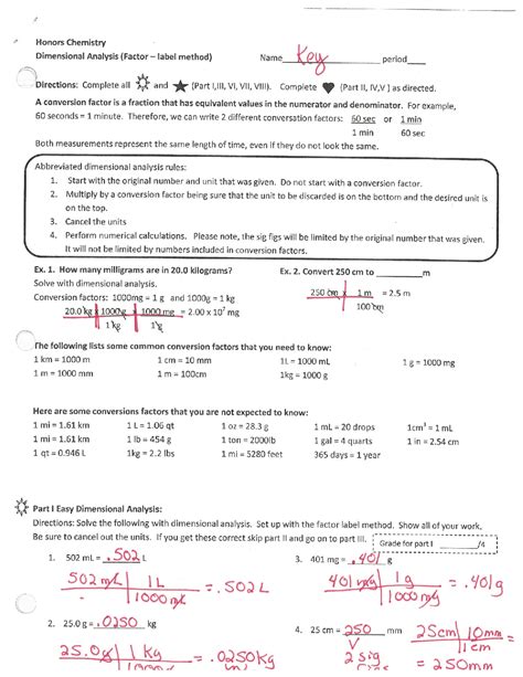 Dimensional analysis practice problems with answers | Exercises ...