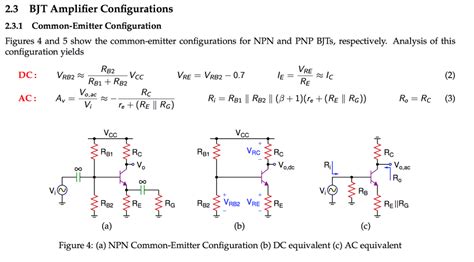 Solved 1. Design the common-emitter amplifier in Fig. 4(a) | Chegg.com