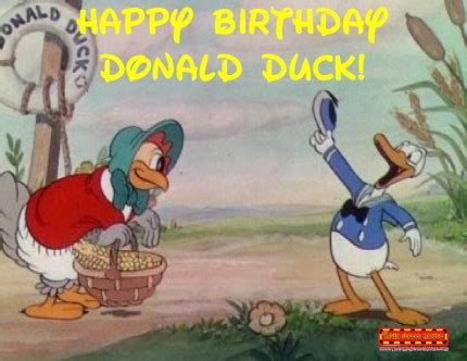 Happy 81st Birthday Donald Duck!